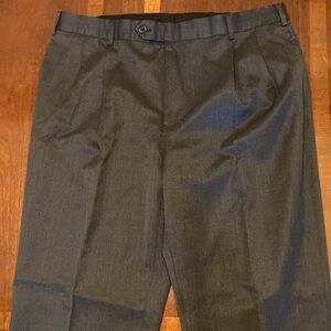 Men Brooks Brothers Madison Fit Slack Pant W 38/L 32 dark grey pleated